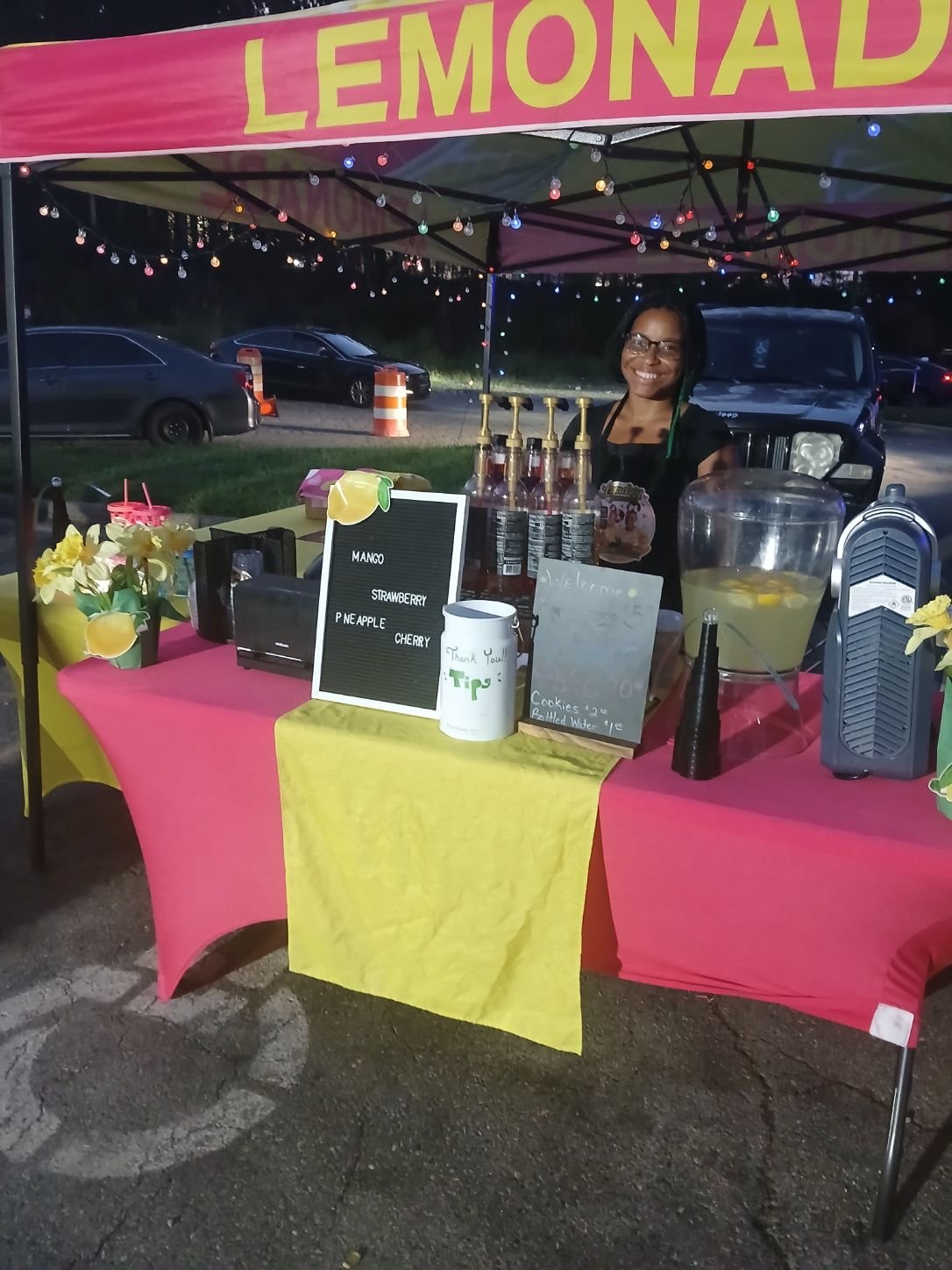 Legendary Lemonades evening event stand