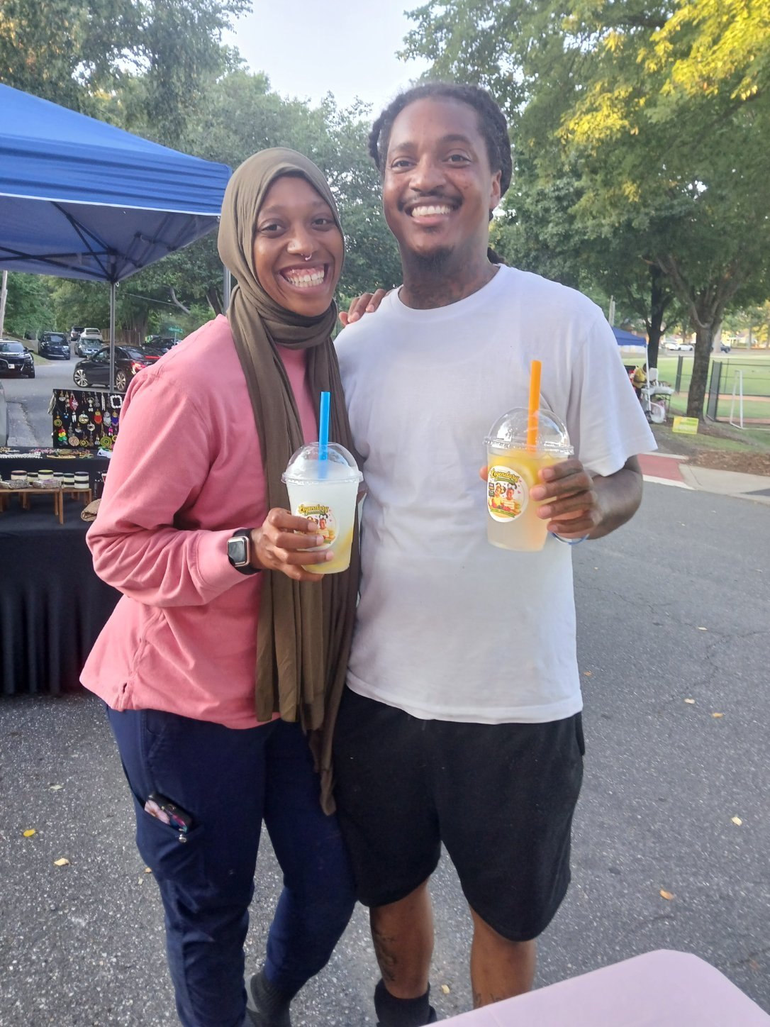 Community guests enjoying Legendary Lemonades