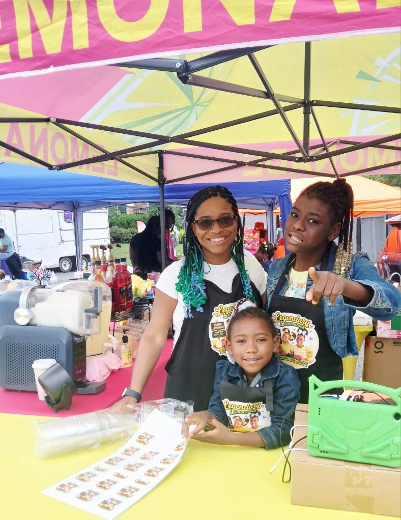 Legendary Lemonades team at a community festival