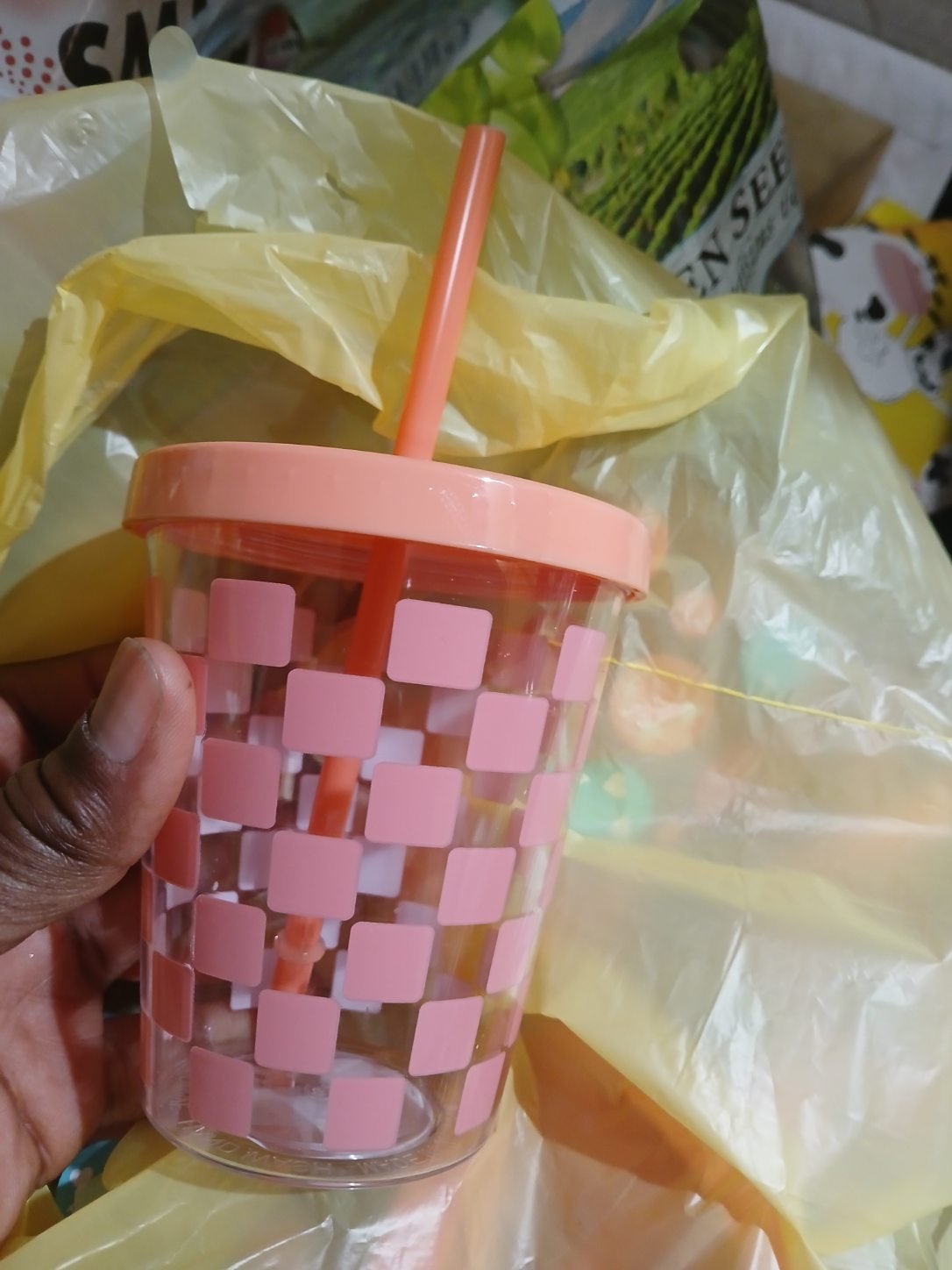 Legendary Lemonades pink branded tumbler