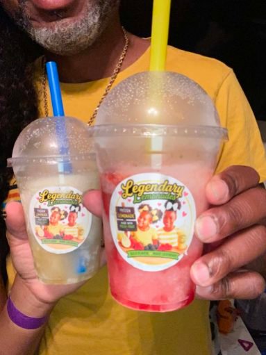 Two Legendary Lemonades cups held side by side